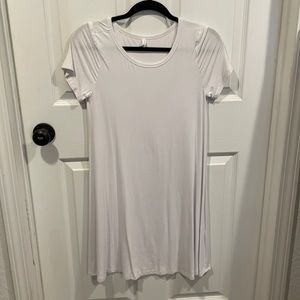 White t-shirt dress